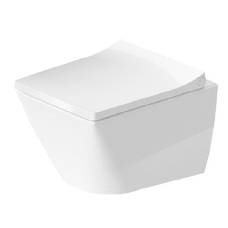Duravit Viu Унитаз подвесной безободковый 370х480мм, покр. WonderGliss, цвет белый