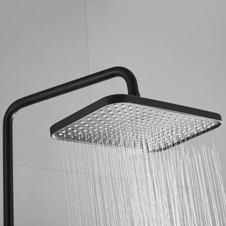 Душевая система Shevanik S6836H, черный