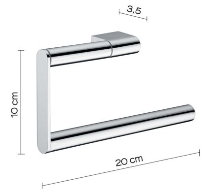Gedy Canarie, полотенцедержатель - полукольцо, цвет хром, артикул A270(13)