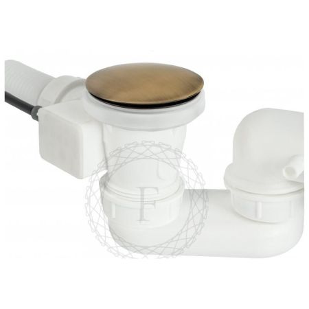 Слив-перелив (полуавтомат, 80 см.) FILARETE FL80BR, бронза