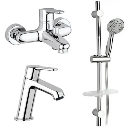 Комплект смесителей Paini Unika 59CRKIT3 Хром, артикул 59CRKIT3