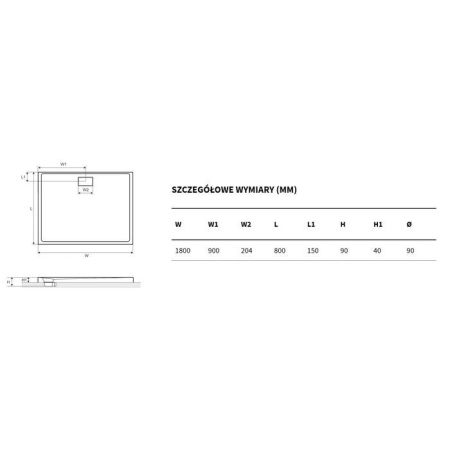 Поддон EXCELLENT Zero 180x80 (белый), артикул BREX.1203.180.080.WHN