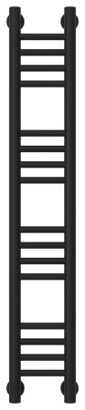 Полотенцесушитель водяной "Богема+" прямая 1000х150 (Матовый Чёрный), артикул 31-0220-1015