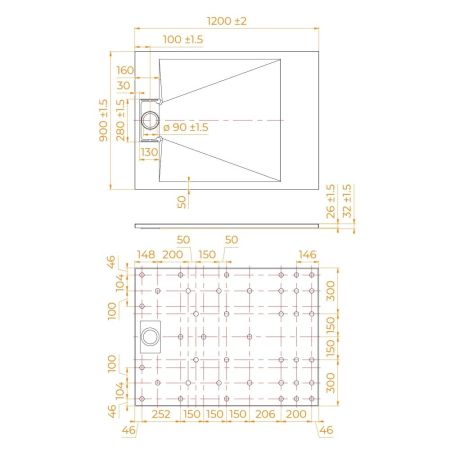 Комплект прямоугольник: RGW PA-246B + RGW TUS-B + RGW E351C + RGW SP-24B