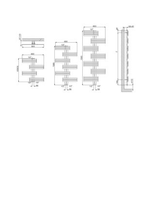Cordivari Babyla, полотенцесушитель водяной 650/600, цвет хром, артикул 3551730130014