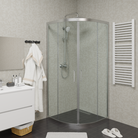 Ограждение VIVA90 душевое Cerutti SPA без поддона (90x90x195), артикул VIVA90