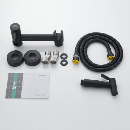 Гигиенический душ со смесителем Raffine F207H, черный