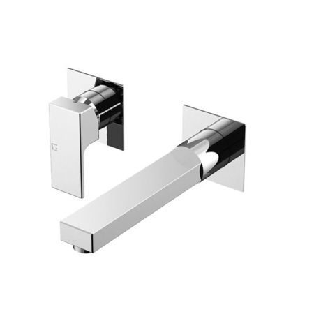 GATTONI Kubik Смеситель для раковины встраиваемый, с внутренней частью, излив 203мм цвет хром, артикул 2537/25C0