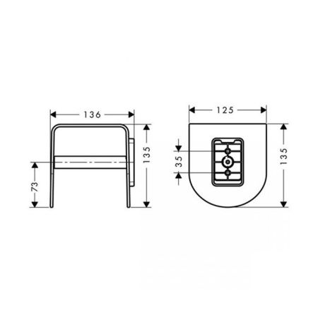 AX Urquiola Держатель для туалетной бумаги, цвет: хром, артикул 42436000