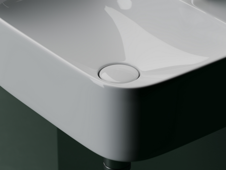 Умывальник Аура (Aura) с 1 отверстием для смесителя, без перелива 430x390x135мм, артикул CN2005