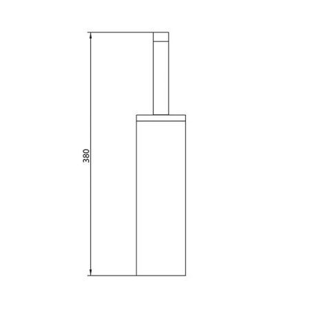 Bongio T Collection Ершик туалетный подвесной, 380 мм, цвет золото, артикул 30026OR00