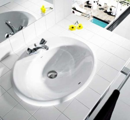 Раковина ROCA ADORA 327203000 (встраиваемая сверху, (56*47,5), белый), шт, артикул 327203000