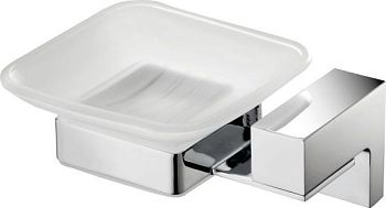 Sanibano Elegance, настенная стеклянная мыльница, цвет черный матовый