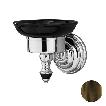 Devon Black Diamond Мыльница подвесная (черная керамика), цвет: бронза, артикул BLKD501BRNE