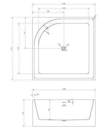 Акриловая ванна ABBER AB9337, артикул AB9337