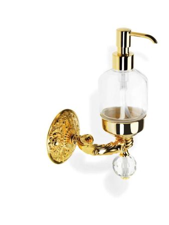 Stil Haus Noto Light, настенный дозатор со стеклом Murano, цвет золото, артикул NT30V(16)