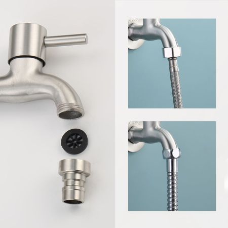 Кран водоразборный с аэратором Splenka S249.72, сатин, артикул S249.72