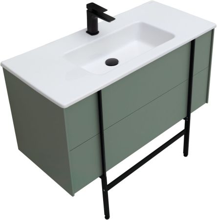 Тумба под раковину Allen Brau Reality 100 1.32007.CGM олива матовый, артикул 1.32007.CGM