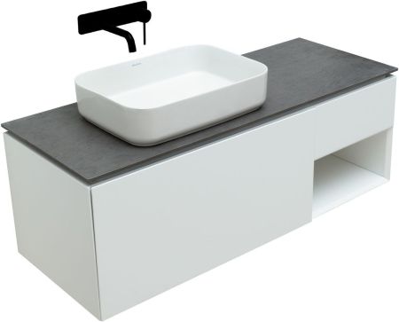 Тумба под раковину Allen Brau Infinity 120 1.21006.WM L белый матовый, артикул 1.21006.WM