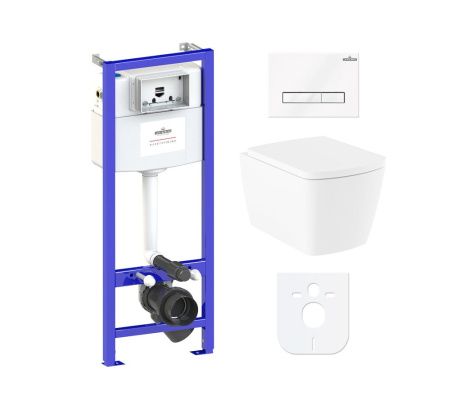 Комплект 6 в 1 Lavinia Boho Aveo Rimless 77040129, премиум со стеклянной клавишей