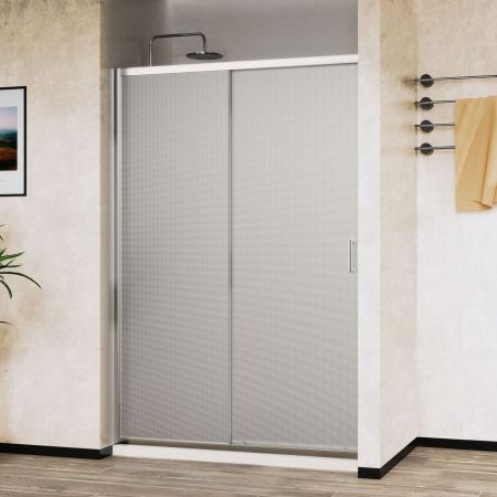 Душевые двери Vincea Душевая дверь City VDS-5CT110MT, 1100, хром, стекло текстурное,, артикул VDS-5CT110MT