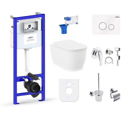 Комплект 10 в 1 Lavinia Boho Bell Pro Rimless 98010107, премиум со стеклянной клавишей, артикул 98010107