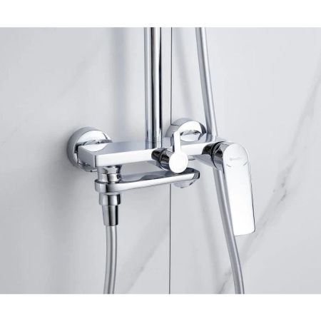 Душевая система Knotlor KN-62, хром, артикул KN-62