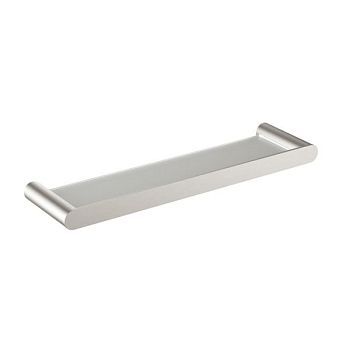 Полка стеклянная Timo Saona никель (13072/13)