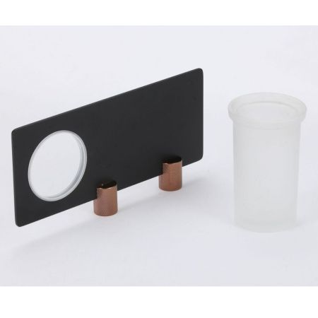 Стакан для ванной комнаты Savol S-002158HD, черный/бронза, артикул S-002158HD