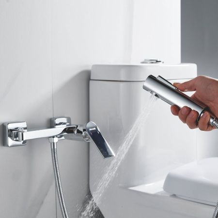 Гигиенический душ со смесителем Shevanik S4105-1, хром