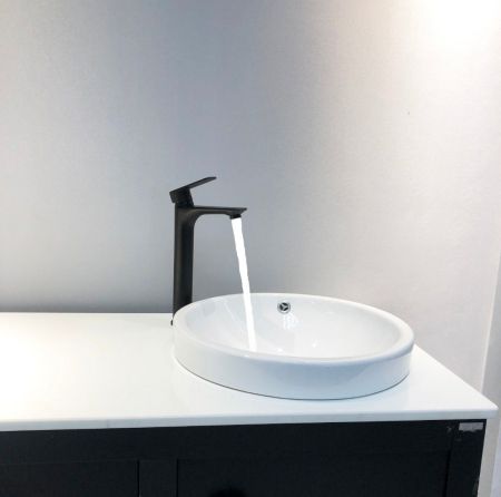 Смеситель SANTA XLB для раковины, черный, высокий BOCH MANN BM8597