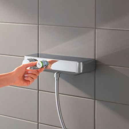 Термостатический смеситель для душа GROHE GRT SmartControl и душевой гарнитур Euphoria 110 Massage с душевой штангой 900 мм (34721000), артикул 34721000