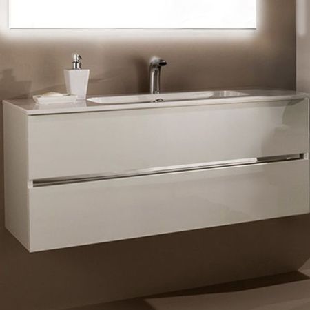 Тумба с раковиной SanVit Кубэ-2 90 kkube2090 в цвете Ral подвесная Белый глянец Тумба с раковиной SanVit Кубэ-2 90 kkube2090 в цвете Ral подвесная Белый глянец