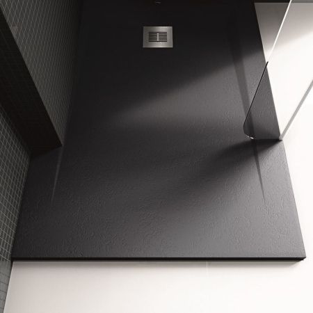 Душевой поддон из искусственного камня Sanitana Rocks 100x80 SP3013E8320100590 Антрацит, артикул SP3013E8320100590