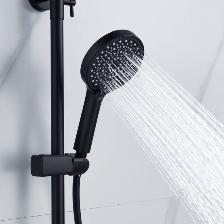 Душевая система Shevanik S4726H, черный, артикул S4726H