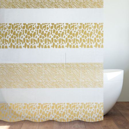 Штора для ванной комнаты Savol S-8PEVA05, полосы, артикул S-8PEVA05