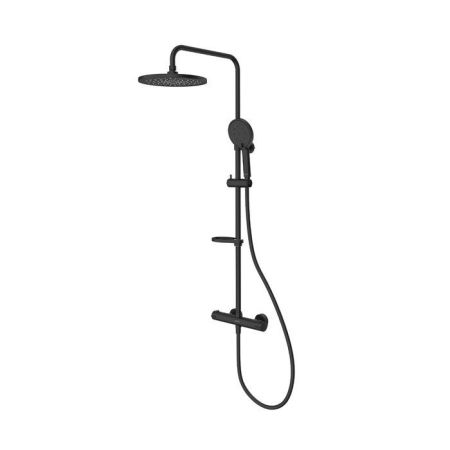 Смеситель термостатический для душа со стойкой и тропической лейкой Milardo Ideal Spa (ILSBLTHM89), артикул ILSBLTHM89