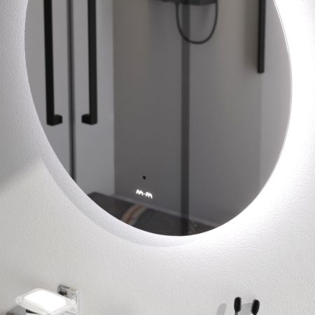 M85MOX40601S X-Joy Зеркало круг с интерьерной Led подсветкой, ИК-сенсором, 60 см, артикул M85MOX40601S