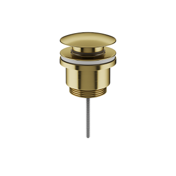 Донный клапан универсальный Ceramicanova 70003BG с системой "Клик - Клак" латунь брашированное золото ПВД (PVD)