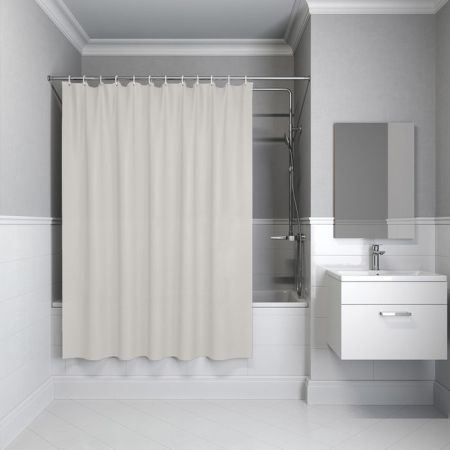 Штора для ванной, 200x180 см, Полиэстер, бежевый, IDDIS (BS02P18i11), артикул BS02P18i11