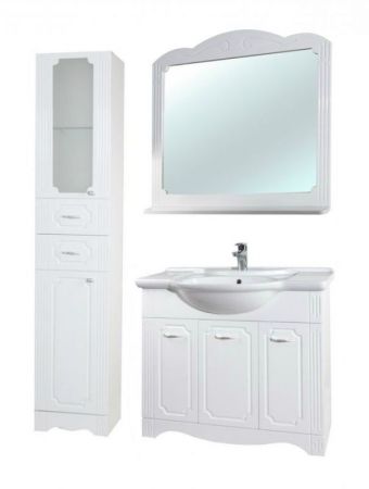 Шкаф пенал Bellezza Кантри 40 Белый, артикул 4629905110018