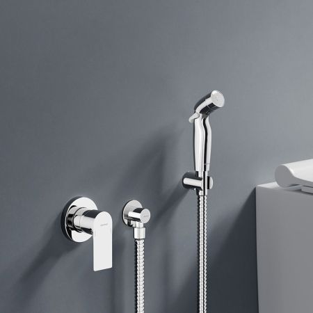 477510000 Apollo Смеситель монтируемый в стену с гиг.душем, хром, артикул 477510000