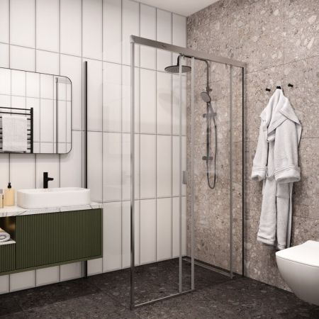 Ограждение MARBELLA 120 R душевое Cerutti SPA без поддона (80x120x190), артикул MARBELLA 120 R