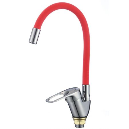 Смеситель для кухни с гибким изливом Fmark FM4104-03, хром