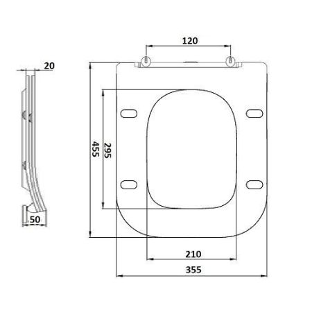 Унитаз приставной CeramaLux 3170