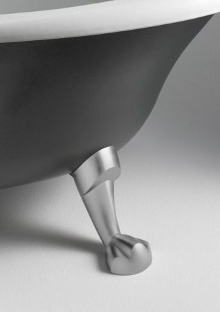 Чугунная ванна Roca Newcast Grey 170x85 233650000 с антискользящим покрытием, артикул 233650000