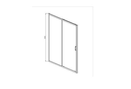 AQ ARI RA 12020BL Душевая дверь двухэлементная, раздвижная1200x2000 профиль черный, стекло прозрачное AQ ARI RA 12020BL Душевая дверь двухэлементная, раздвижная1200x2000 профиль черный, стекло прозрачное