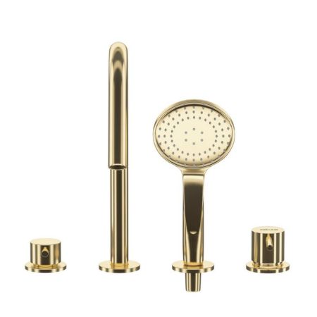 Смеситель на борт ванны LEAF-BVDM4-L, артикул LEAF-BVDM4-L-PR