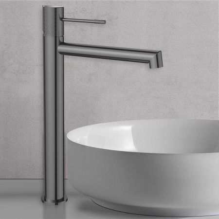 Смеситель для накладной раковины Desire VBF-1D2GM однорычажный, вороненая сталь, артикул VBF-1D2GM