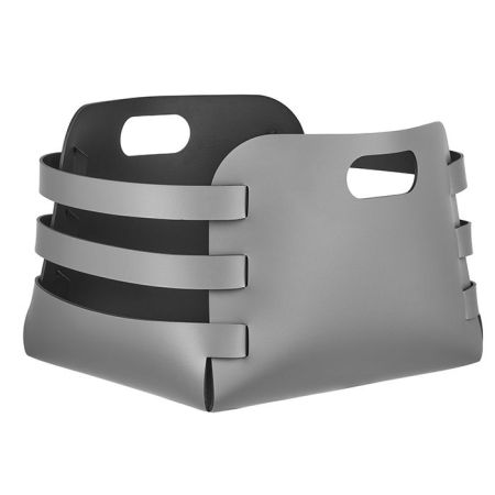 Colombo Adj Корзина Riga,27x36H25 см, цвет: серый/черный, артикул BADJ9687-0301